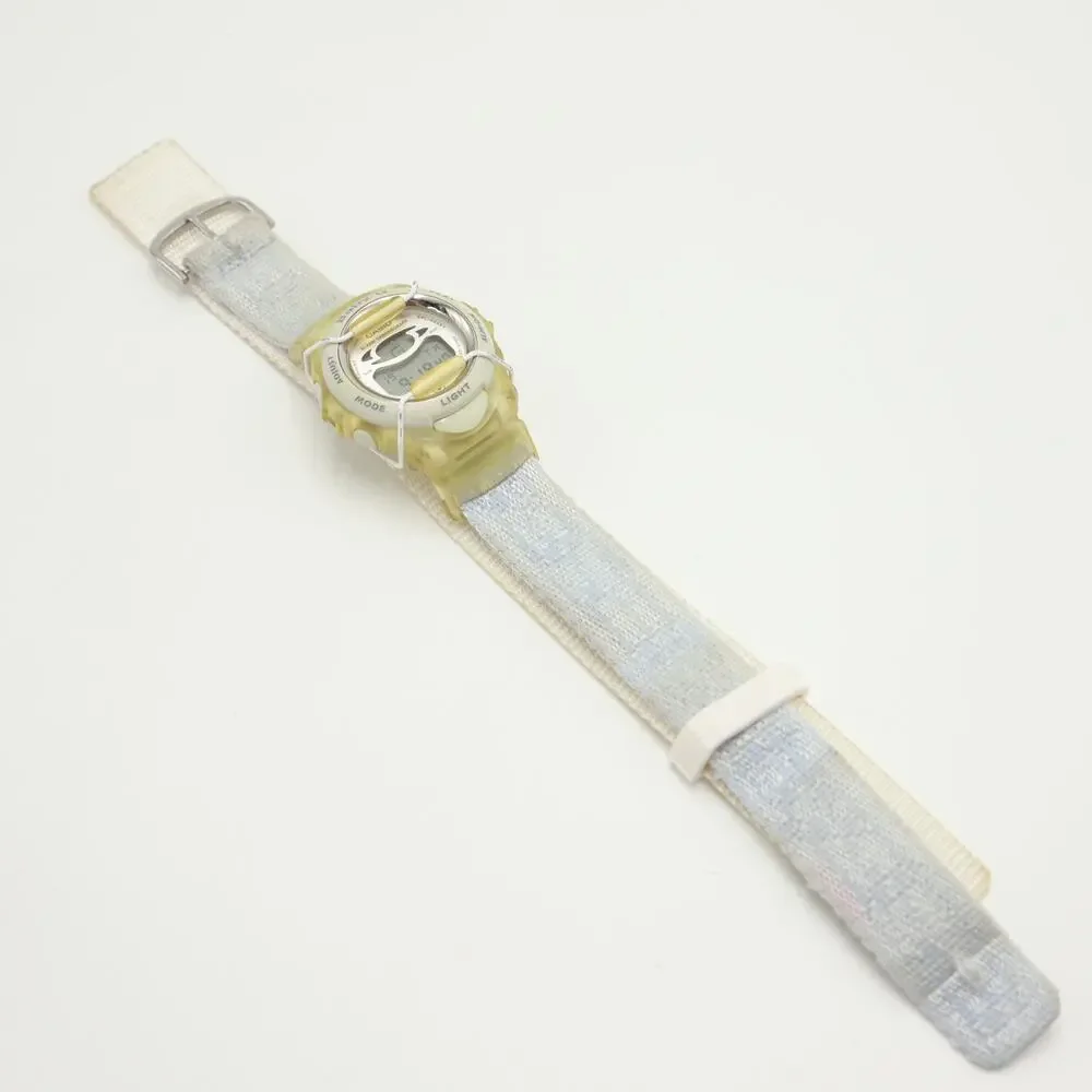 Vintage Casio Baby G Shock Blue White Watch Animated Dancer BG-393 w New Battery